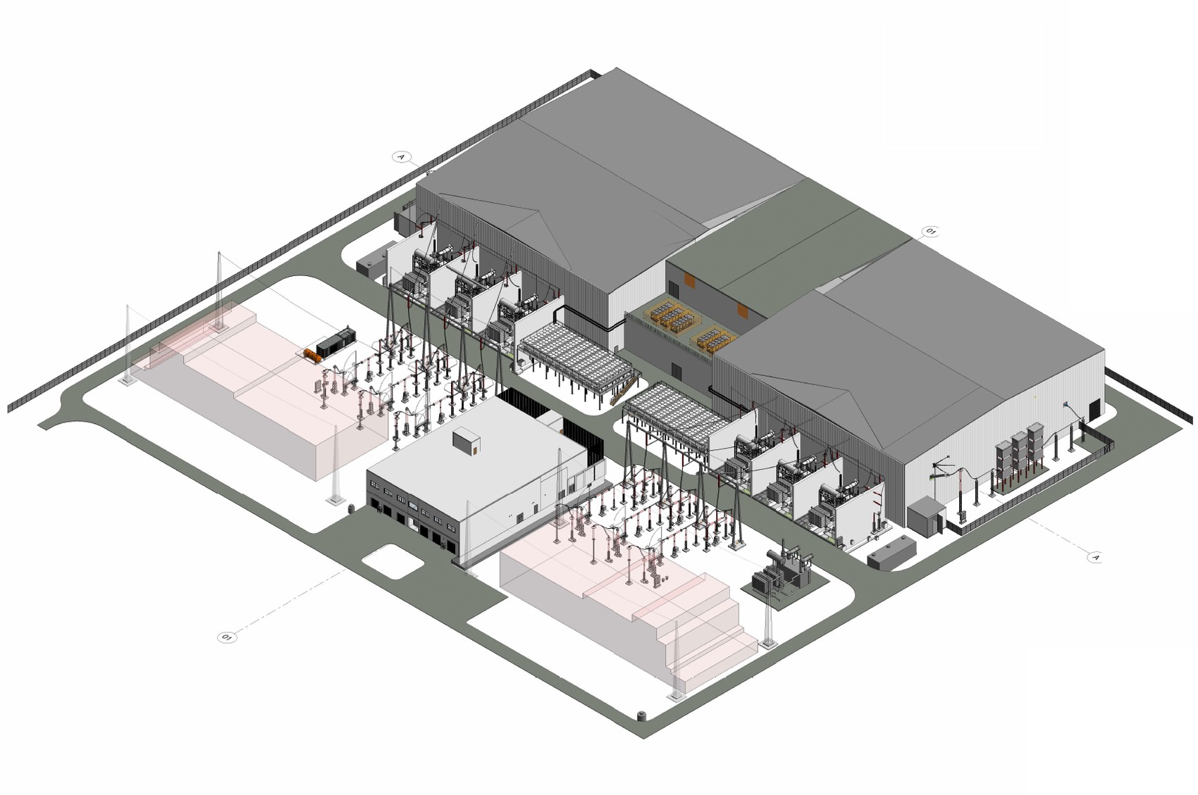 Schematisches Modell der geplanten Konverteranlage